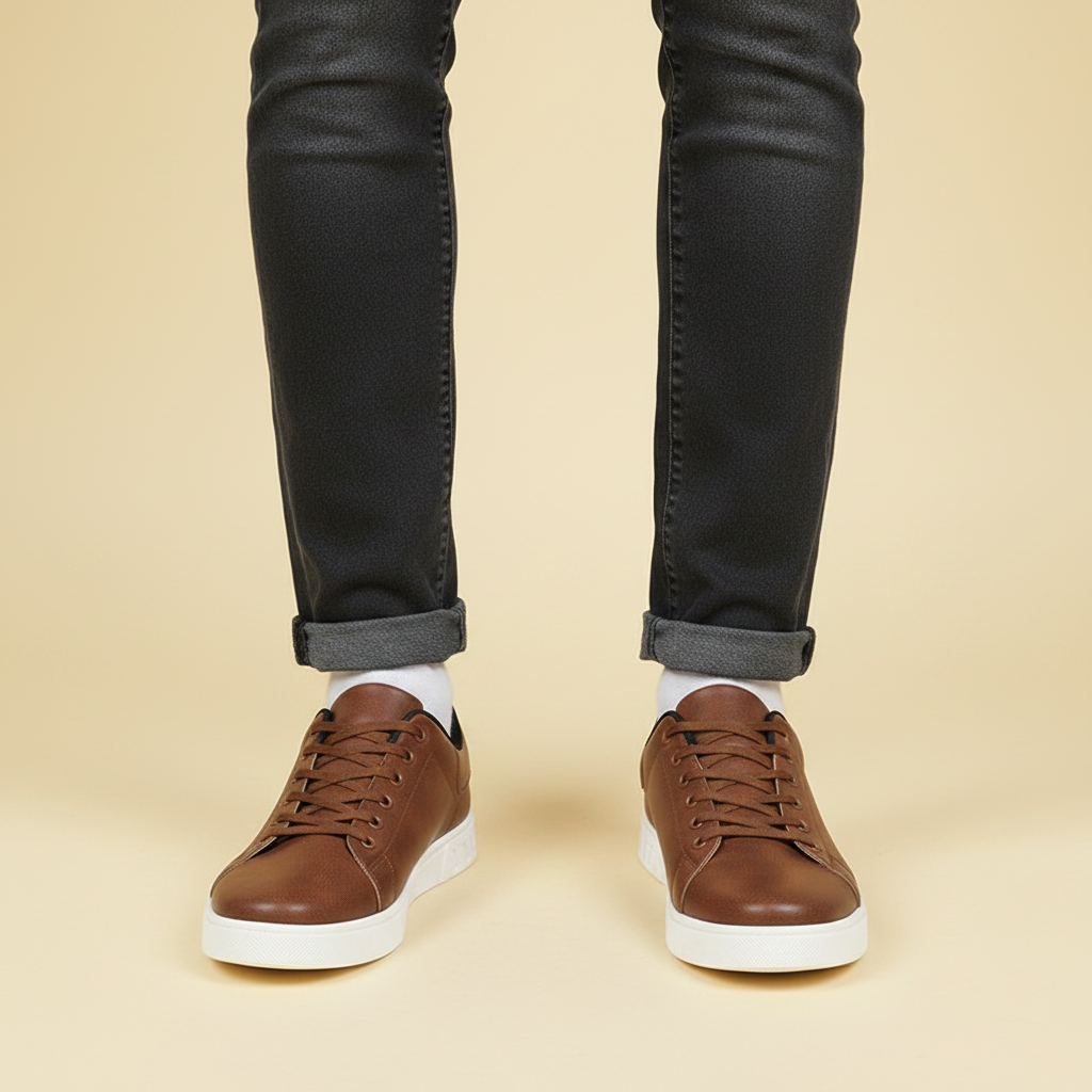 Men's Casual Lace-Up Sneakers | Low-Top Trainers