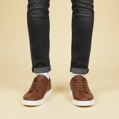 Men's Casual Lace-Up Sneakers | Low-Top Trainers