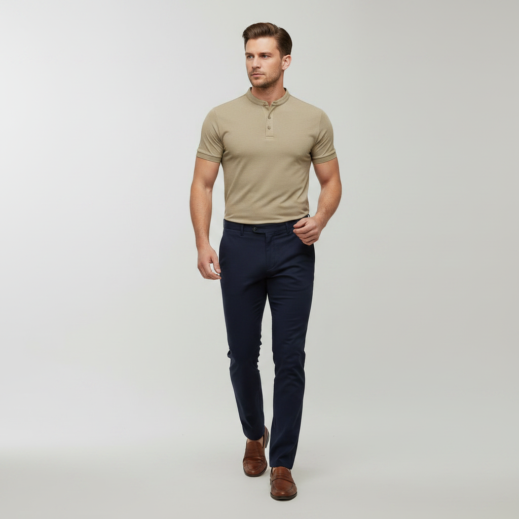 Men's Elegant Polo Shirt | Classic Casual Golf Shirt