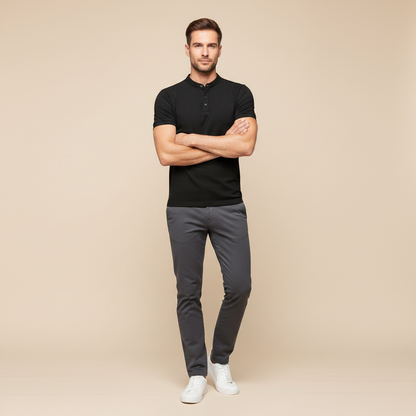 Men's Elegant Polo Shirt | Classic Casual Golf Shirt