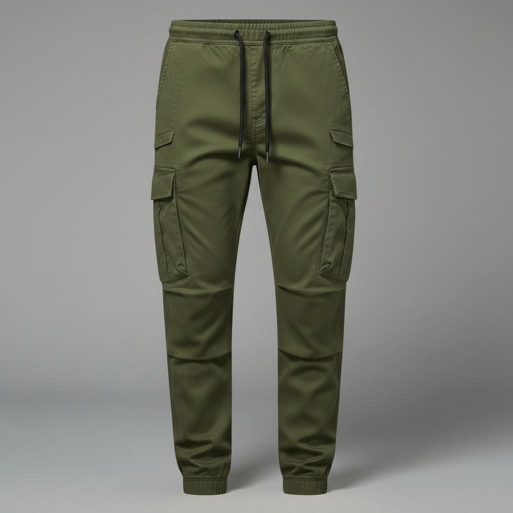 Men's Tactical Cargo Pants | Black Cargo Trousers for Outdoor Use