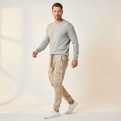 Men's Tactical Cargo Pants | Black Cargo Trousers for Outdoor Use