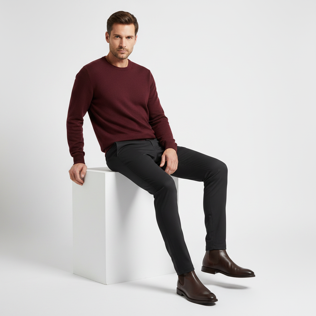 Saul Slim Fit Stretch Trousers | Men's Casual Pants