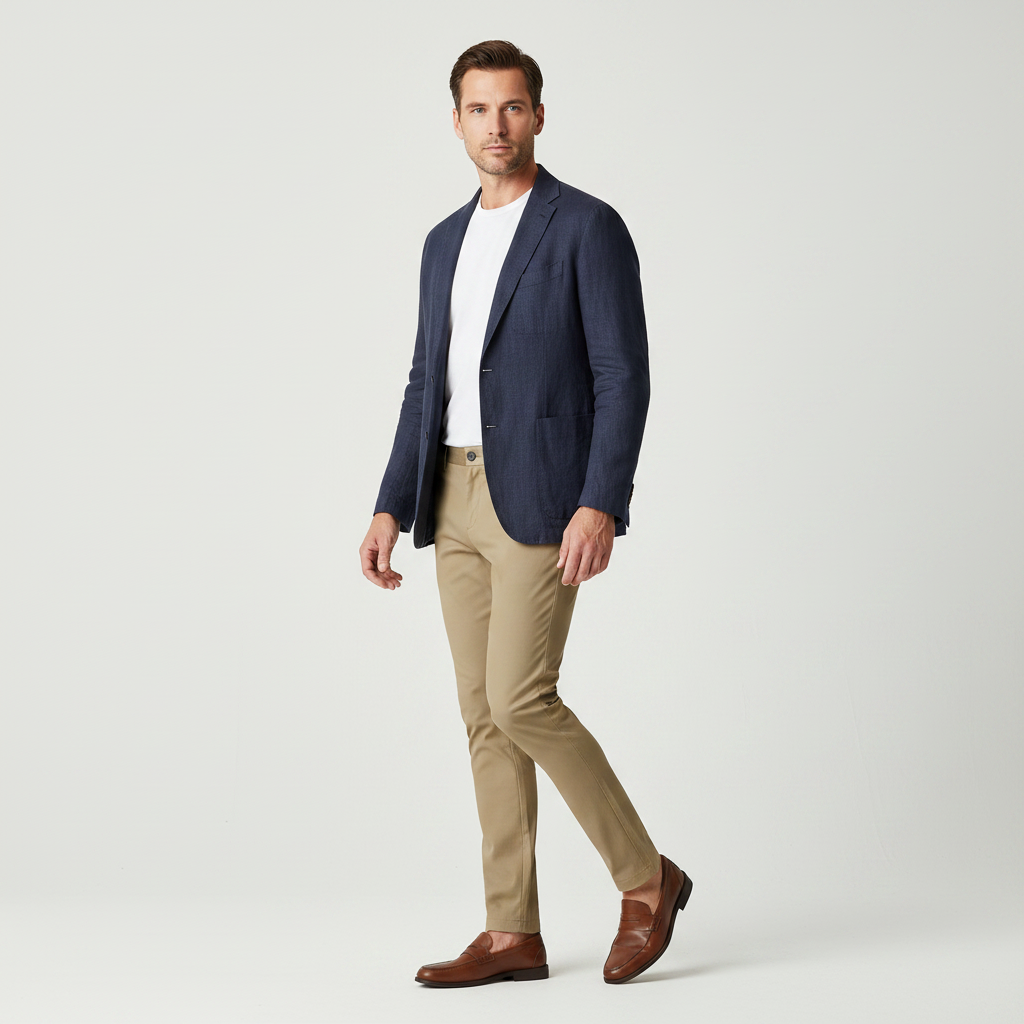 Saul Slim Fit Stretch Trousers | Men's Casual Pants