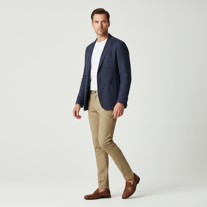 Saul Slim Fit Stretch Trousers | Men's Casual Pants