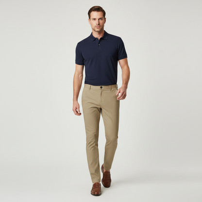 Saul Slim Fit Stretch Trousers | Men's Casual Pants