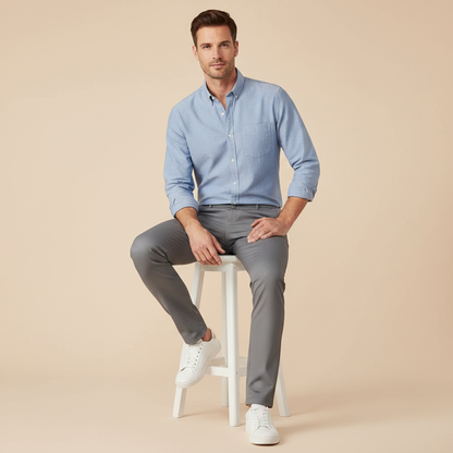 Saul Slim Fit Stretch Trousers | Men's Casual Pants
