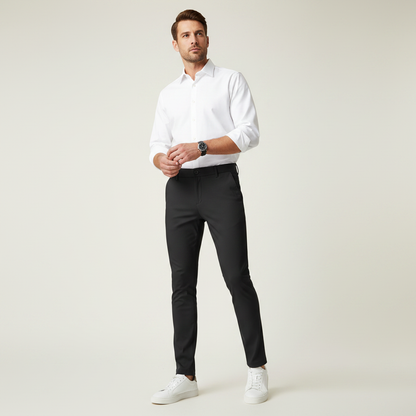 Saul Slim Fit Stretch Trousers | Men's Casual Pants