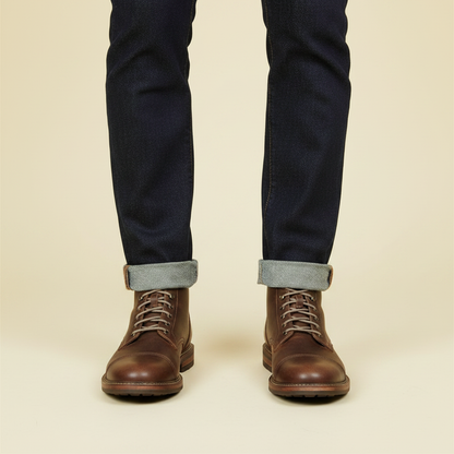Men's Classic Ankle Work Boots | Durable Lace-Up Design